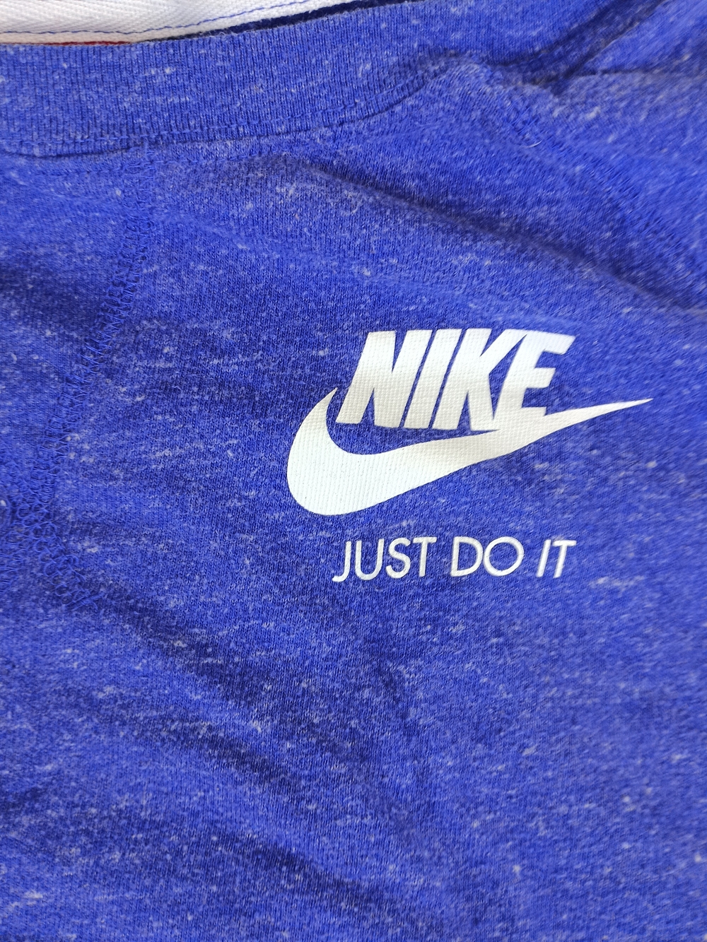 Nike "Just Do It" Blue Tee with White Logo Unisex